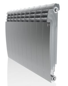 Радиатор биметаллический ROYAL THERMO BILINER BIANCO SILVER SATIN 500/80 -  8 секций Радиатор биметаллический ROYAL THERMO BILINER BIANCO SILVER SATIN 500/80 -  8 секций