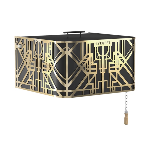 Душ русский (обливное устройство) 35 л EVEREST BLACK GALAXY GOLD