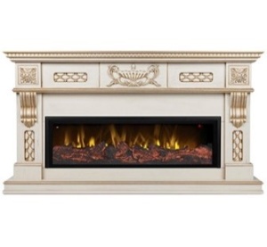 Портал Corsica 42/BV бежевый дуб с золотой патиной (WT-619G) дуб для электроочага Saphir 42/Beverly