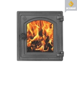 Дверца чугунная ВЕЗУВИЙ ДТ-4 С крашеная АНТРАЦИТ  (посадочный размер 250 х 280 мм) Дверца чугунная ВЕЗУВИЙ ДТ-4 С крашеная АНТРАЦИТ  (посадочный размер 250 х 280 мм)