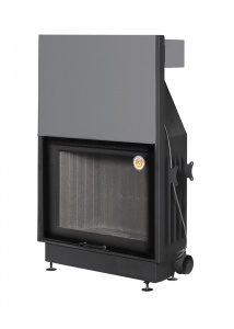 Топка ВЕГА 1000  принтинг с подовым горением черный шамот d = 250 мм (18 кВт) Экокамин (TBN1000MPB)