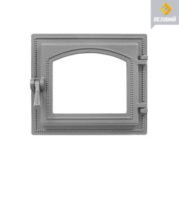 Дверца чугунная ВЕЗУВИЙ 260 крашеная со стеклом БРОНЗА (посадочный размер 210 х 250 мм) Дверца чугунная ВЕЗУВИЙ 260 крашеная со стеклом БРОНЗА (посадочный размер 210 х 250 мм)