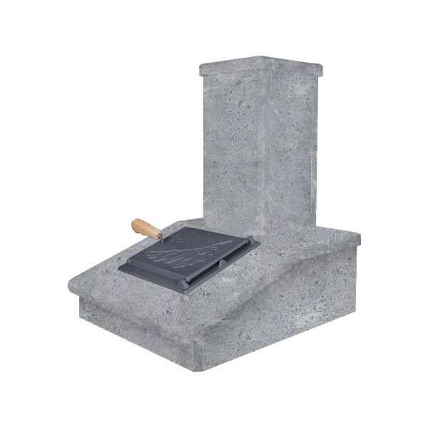 Облицовка на трубу для печей ГРОМ 40  ПРЕЗИДЕНТ ТАЛЬКОМАГНЕЗИТ (150*540)  (2 яруса) под шибер