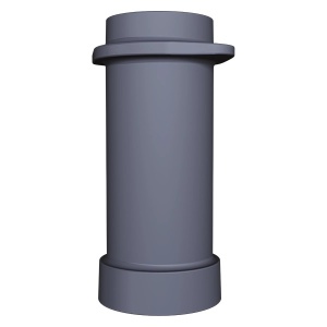 Труба чугунная НИЖНЯЯ для шибера ИСКАНДЕР 115/300 Труба чугунная НИЖНЯЯ для шибера ИСКАНДЕР 115/300