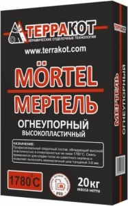 Смесь Мертель огнеупорная ТЕРРАКОТ (20 кг)