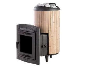 Печь-каменка чугунная АТМОСФЕРА XL дверца со стеклом в ламелях ОКАМЕНЕВШЕЕ ДЕРЕВО набор (18-26 мкуб) Печь-каменка чугунная АТМОСФЕРА XL дверца со стеклом в ламелях ОКАМЕНЕВШЕЕ ДЕРЕВО набор (18-26 мкуб)