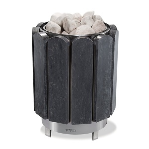 Электрокаменка ПРЕМЬЕРА - 18 кВт СЕРПЕНТИНИТ БАРХАТ (15 - 20 м.куб.) 380В напольная без пульта