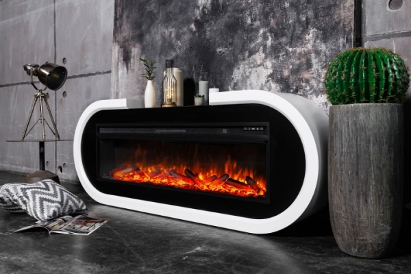 Портал  Soho 60 белый с черным для электроочага Vision 60 LED (RoyalFlame)