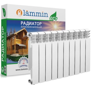 Радиатор алюминиевый  LAMMIN  ЕСО AL 500/ 80 - 10 секций Радиатор алюминиевый  LAMMIN  ЕСО AL 500/ 80 - 10 секций