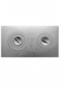 Плита П2-3 цельная с двумя отверстиями для конфорок (ПР: 710 х 410 х 12 мм) ЛИТКОМ