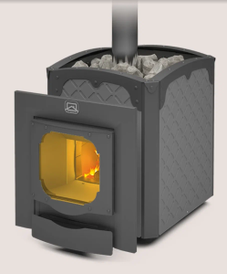 Печь-каменка БЫЛИНА 24 Ч ПАНОРАМА без дверцы 16/обрамления (1,2)