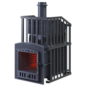 Печь-каменка чугунная ГРОМ-УРАГАН 50П2 дверца ПАНОРАМА (50 м.куб) Печь-каменка чугунная ГРОМ-УРАГАН 50П2 дверца ПАНОРАМА (50 м.куб)