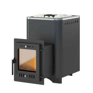 Печь-каменка РУСИЧЪ 16 дверца 210М антрацит (8 - 18 м.куб)