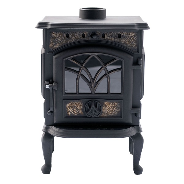 Печь-камин СИБИРЬ   7 чугунная с чугунной дверцей со стеклом