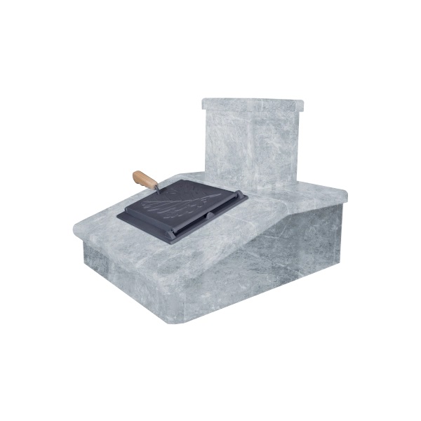 Облицовка на трубу для печей ГРОЗА 18  ПРЕЗИДЕНТ ТАЛЬКОХЛОРИТ (115*290)  (1 ярус) под шибер