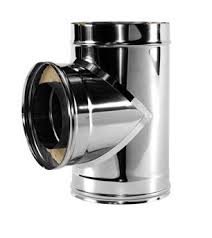 Сэндвич-тройник 90 гр. d = 115/215мм (Н+Н) ВУЛКАН  (0,8 ММ)