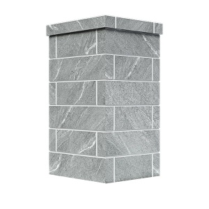 Облицовка на трубу для печей GFS ЗК 18  КЛАССИКА КИРПИЧ ТАЛЬКОМАГНЕЗИТ (115*540)  (2 яруса) Облицовка на трубу для печей GFS ЗК 18  КЛАССИКА КИРПИЧ ТАЛЬКОМАГНЕЗИТ (115*540)  (2 яруса)
