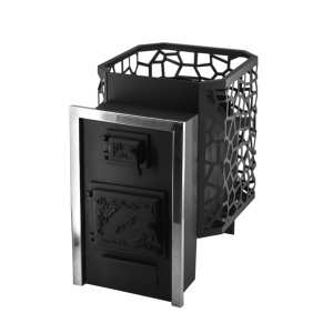 Печь-каменка РАДА XXL сталь 6 мм СЕТКА (16 - 20 м.куб)