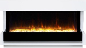 Портал Cube 36 белый с черным для электроочага Astra 36 (RoyalFlame) Портал Cube 36 белый с черным для электроочага Astra 36 (RoyalFlame)