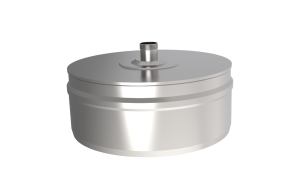 Крышка для тройника d = 120 мм с конденсатоотводом  В Крышка для тройника d = 120 мм с конденсатоотводом  В