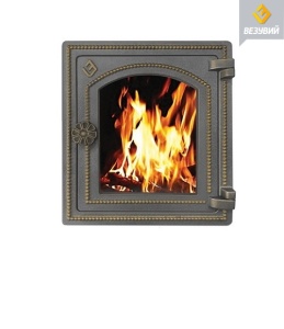 Дверца чугунная ВЕЗУВИЙ ДТ-4 С крашеная БРОНЗА (посадочный размер 250 х 280 мм) Дверца чугунная ВЕЗУВИЙ ДТ-4 С крашеная БРОНЗА (посадочный размер 250 х 280 мм)