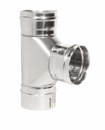 Тройник 90 градусов d = 200 мм ТИС (0,8 ММ) ( 304 ПРЕМИУМ )