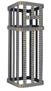 Сетка для камней ГРОМ 30 (250 х 250 х 1000 мм)  под шибер