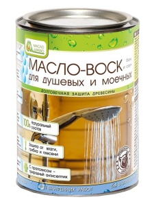 Масло-воск для душевых и моечных бань и саун  0,9 л Масло&Дерево