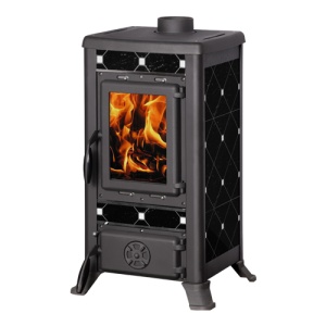 Печь-камин KLEMENS l чугунная аквамарин d = 120 мм ( 8 кВт ) Печь-камин KLEMENS l чугунная аквамарин d = 120 мм ( 8 кВт )