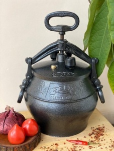 Казан афганский черный алюминиевый с крышкой и ручками  5л