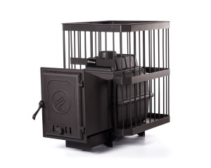 Печь-каменка  чугунная PAROVAR 18 СЕТКА КОВКА дверца 413 (10 - 18 м.куб)