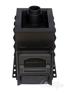 Печь-каменка СИБИРЬ-40 дверца со стеклом без выносного топливного канала