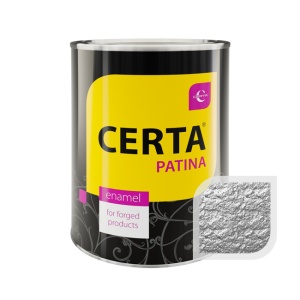 Эмаль термостойкая CERTA патина серебро 80 мл