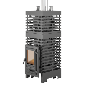 Печь-каменка без выносного топливного канала  ASTON 18 ШТОРМ ТУРБОПАР  чугунная (14 - 26 м.куб)