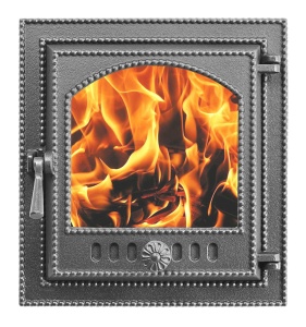 Дверца чугунная ВЕЗУВИЙ 210 крашеная со стеклом АНТРАЦИТ  (посадочный размер 290 х 325 мм) Дверца чугунная ВЕЗУВИЙ 210 крашеная со стеклом АНТРАЦИТ  (посадочный размер 290 х 325 мм)