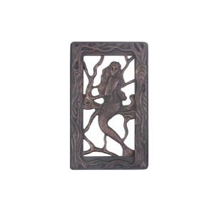 Решетка вентиляционная РВ-1А  РУСАЛКА каминная верхняя крашеная RLK 1617 (ПР:140х250) ЛИТКОМ