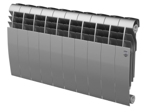 Радиатор биметаллический ROYAL THERMO BILINER BIANCO SILVER SATIN 350/80 -  4 секции