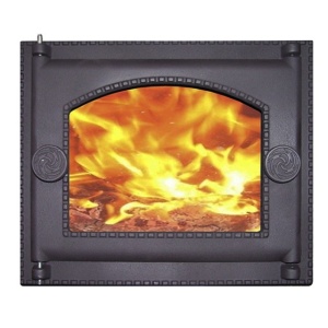 Дверца топочная ДТ-6АС со стеклом крашеная RLK 365  (ПР: 282 x 240 мм) ЛИТКОМ