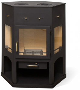 Печь-камин ЕНИСЕЙ с плитой