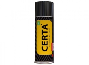 Эмаль - аэрозоль термостойкая CERTA черная 520 мл (+ 750 С)  (6/12) Эмаль - аэрозоль термостойкая CERTA черная 520 мл (+ 750 С)  (6/12)