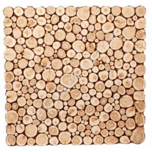 Панно из спилов можжевельника 400 х 400 мм