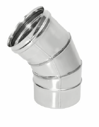 Колено 45 градусов d = 200 мм ТИС (0,8 ММ) (304 ПРЕМИУМ)