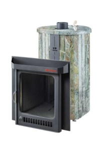 Печь-каменка ОПТИМА ПФ дверца со стеклом в ламелях ЖАДЕИТ НАБОРНЫЙ (28 м.куб) Печь-каменка ОПТИМА ПФ дверца со стеклом в ламелях ЖАДЕИТ НАБОРНЫЙ (28 м.куб)