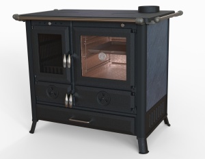 Печь-камин SKIF чугунная d = 150 мм (8 кВт)