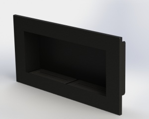 Биокамин  WINDOW II  blac АРОМА встраиваемый, настенный