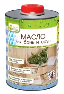 Масло для бань и саун 0,9 л Масло&Дерево