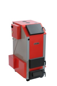 Котел отопительный  длит.горения МАГНУМ 30 ТЭ без ТЭН d=150 мм с установленным механизмом (G 1-1/4