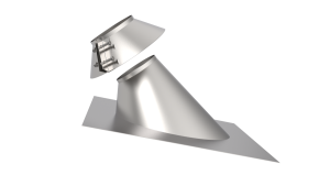 Проход кровли с фланцем d = 120 мм 45 гр. НЕРЖ.  (10) Проход кровли с фланцем d = 120 мм 45 гр. НЕРЖ.  (10)