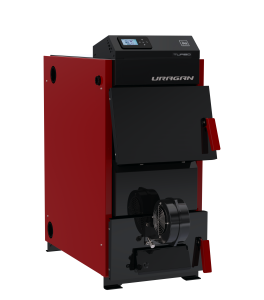 Котел отопительный URAGAN PROF TURBO 34 кВт полуавто топливо -дрова/уголь/пеллеты/элект(G -2