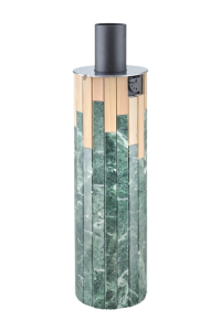 Дымоход - конвектор со встроенным шибером в ламелях ЗМЕЕВИК + ОКАМЕНЕВШЕЕ ДЕР d = 115 мм L = 1000 мм